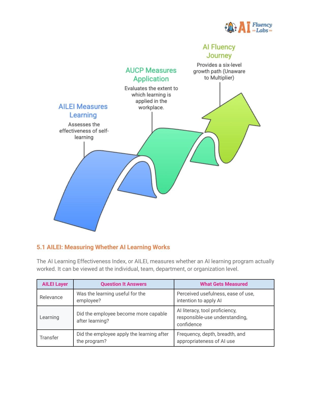 Measure AI Fluency white paper page 9